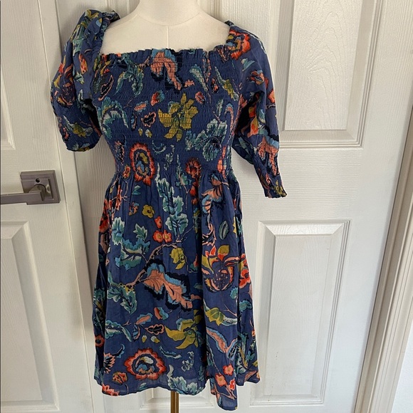 Velvet by Graham & Spencer Women's Ramira Dress, Blue/Orange, Size Small, NWT - Picture 3 of 8